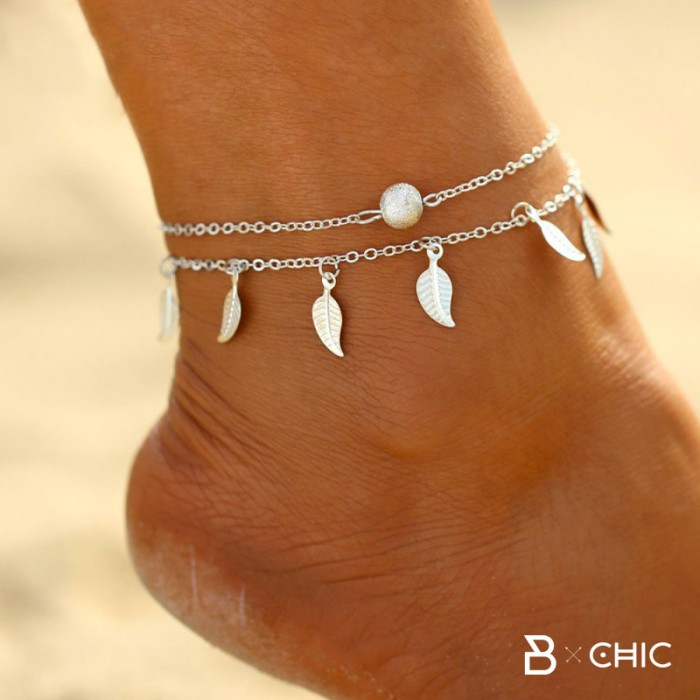 bracelet-cheville-femme-plume-indien-chic