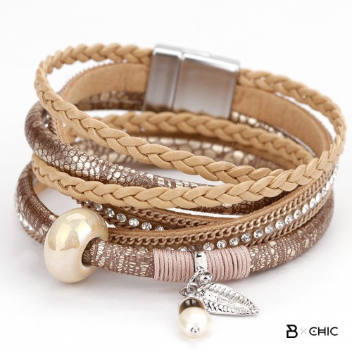 bracelet-femme-tresse-chic-perles