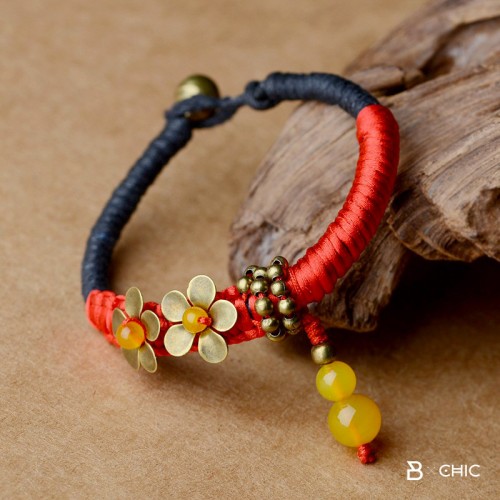 bracelet-tibet-bouddhisme-fleurs-zen-spirituel
