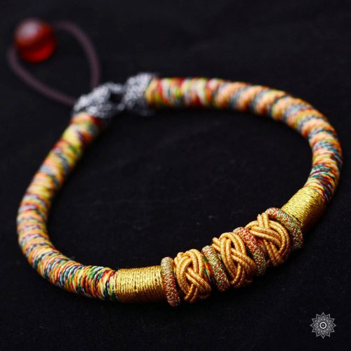 bracelet-tibet-bouddhiste-jaune-zen-spirituel