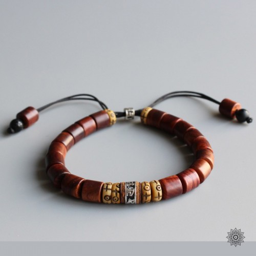 cadeau-bracelet-karma-chakras-bois-wood-tibet-mode-spirituel